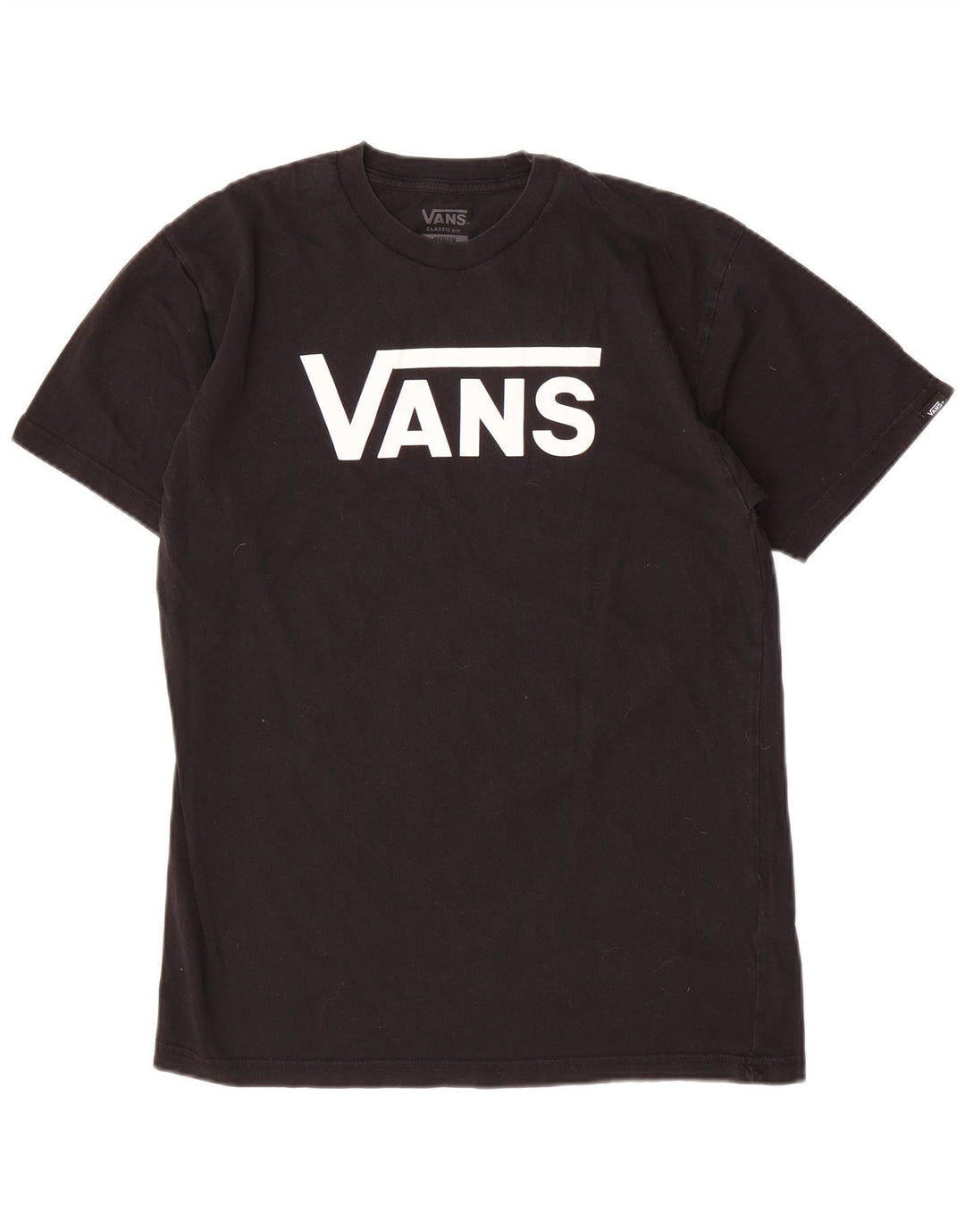 Męski T-shirt Vans o klasycznym kroju z grafiką, średni czarny, bawełniany