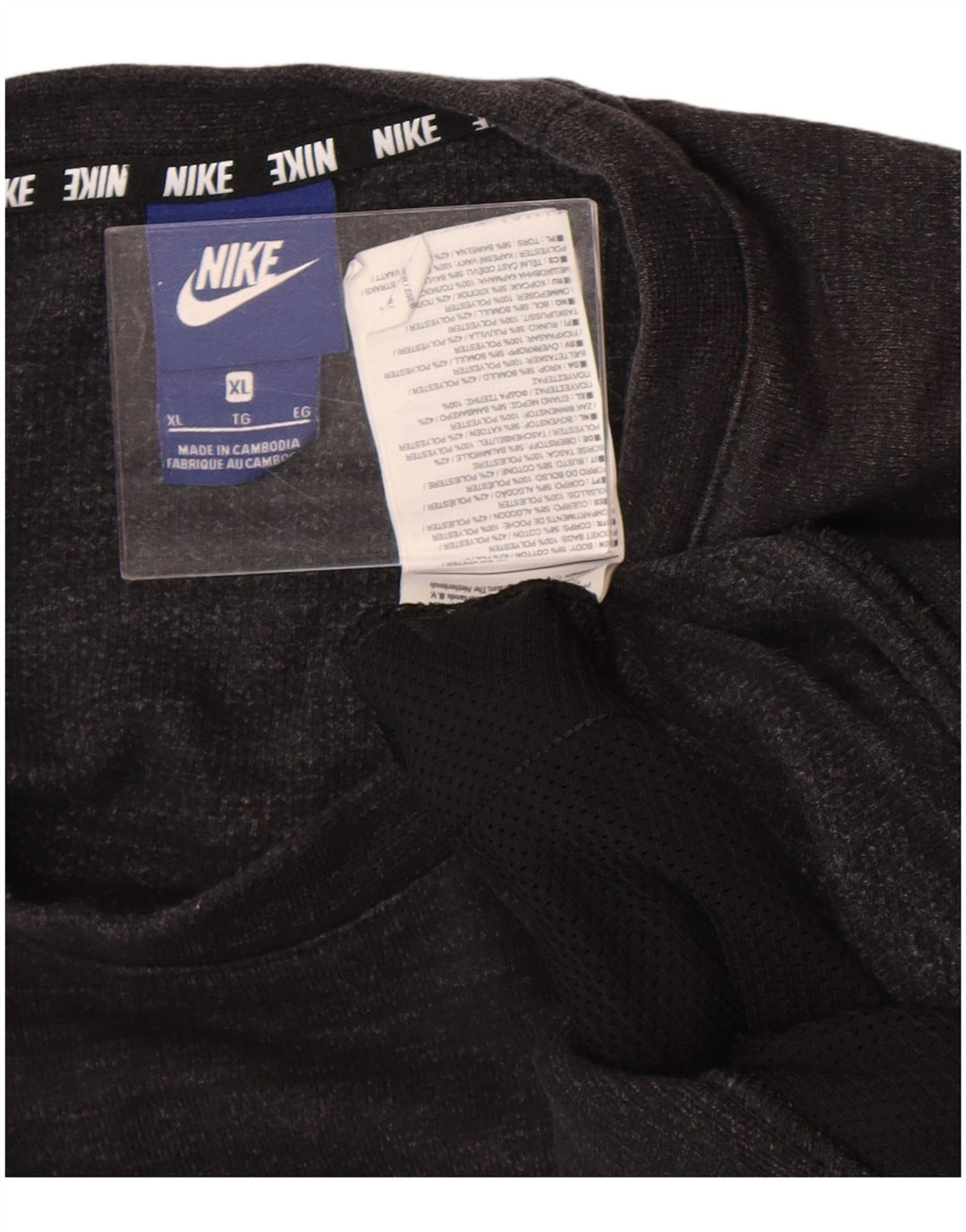 Męska bluza dresowa Nike XL, czarna, bawełniana w cętki