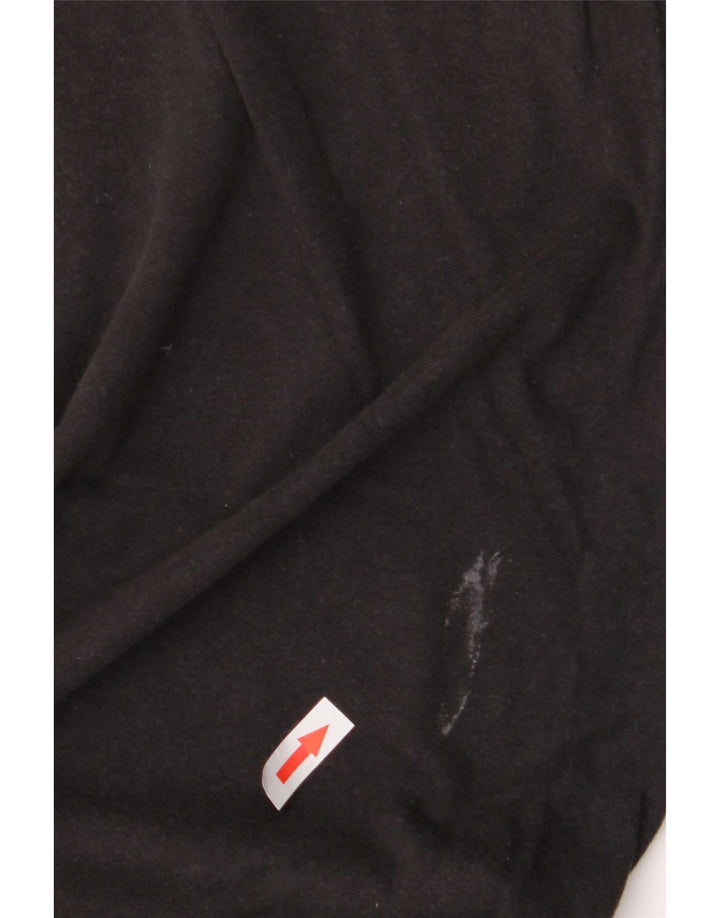 Męski T-shirt z grafiką Nike, średni czarny, bawełniany