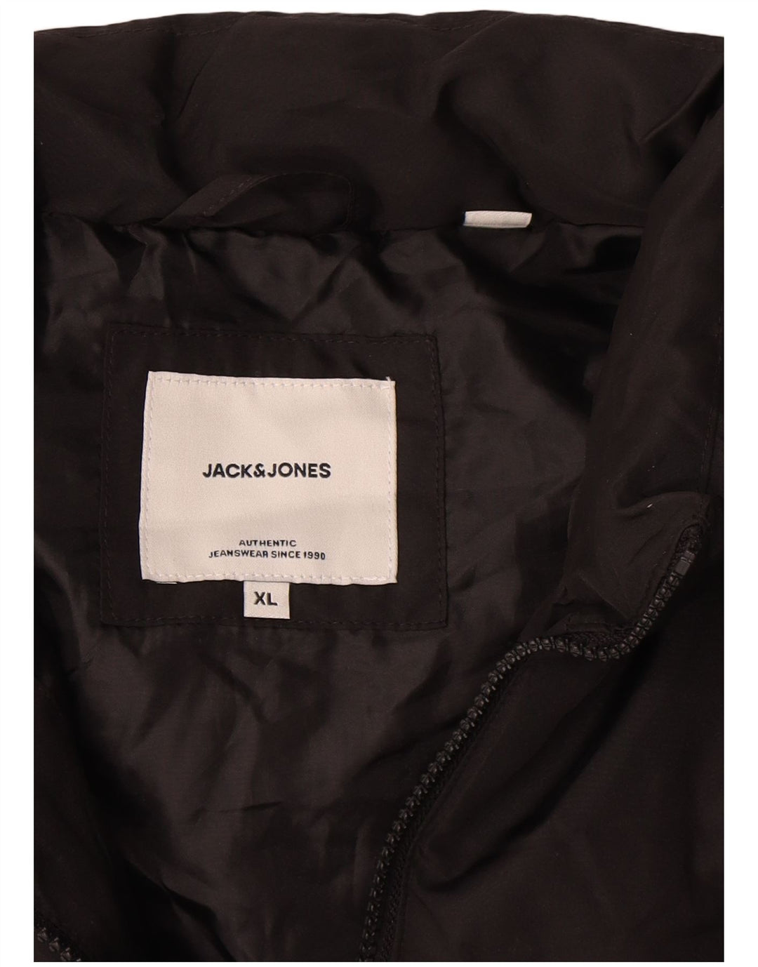 Męska wyściełana kamizelka Jack & Jones UK 42 XL, czarna, poliester