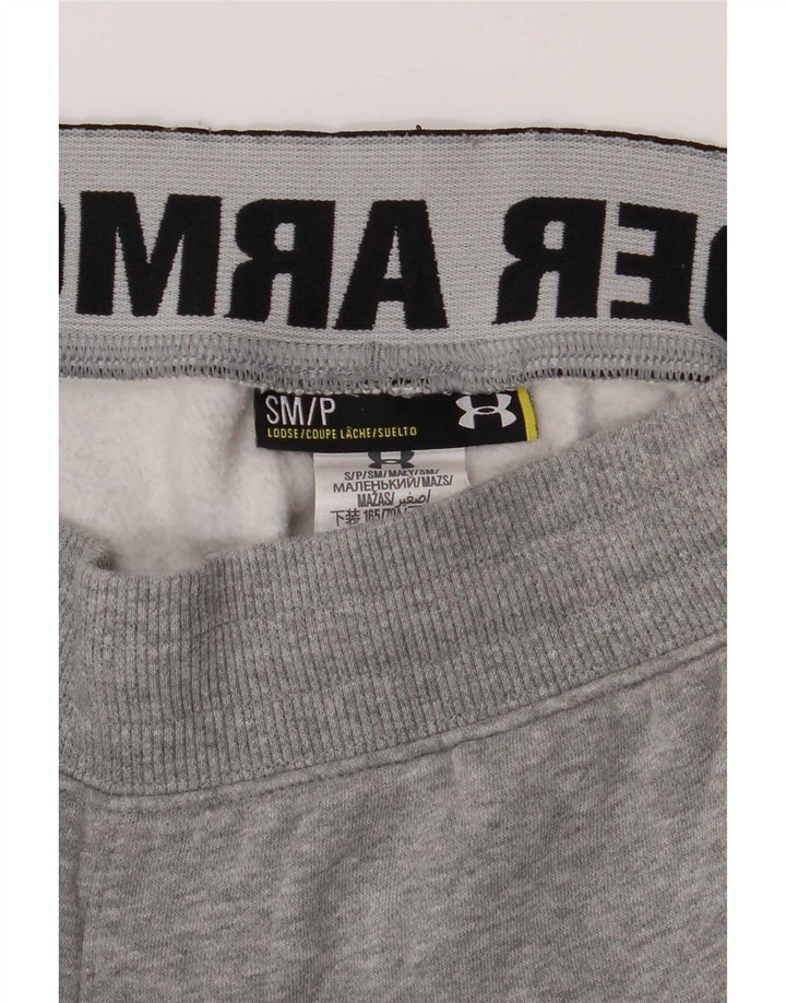 Męskie spodnie dresowe Under Armour o luźnym kroju, małe, szare, bawełniane