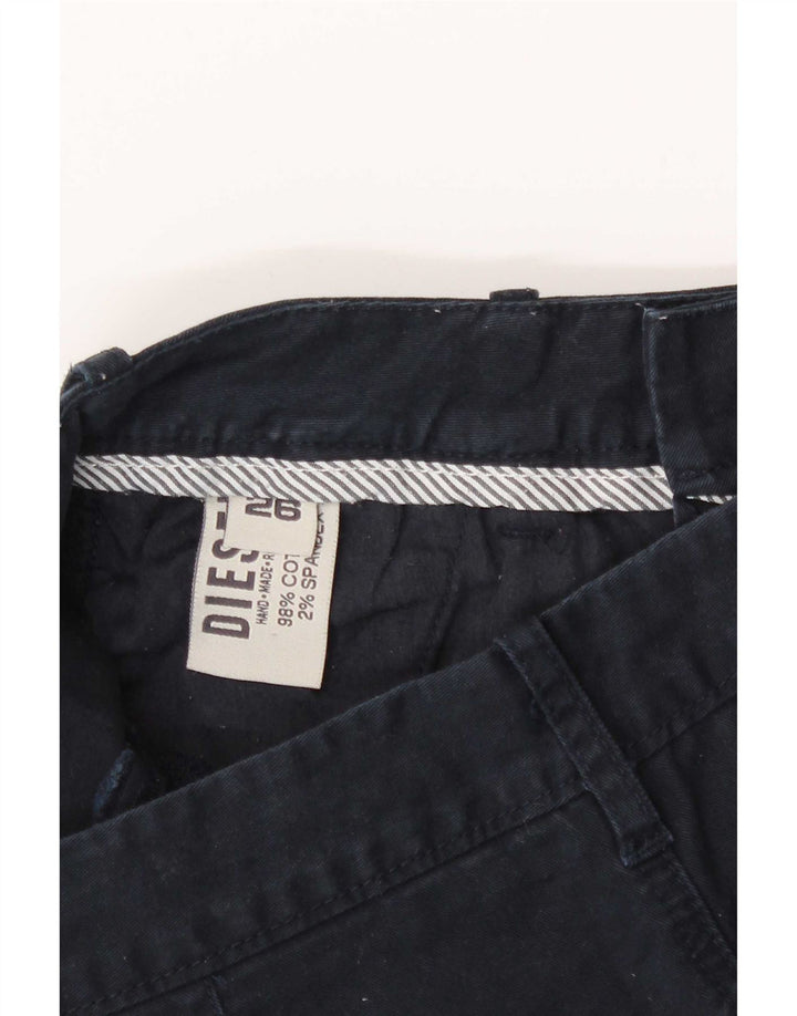 Damskie spodenki Chino Diesel W26 Małe, granatowe, bawełniane