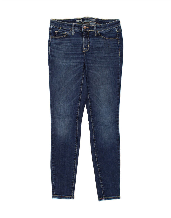 MOSSIMO Womens Mid Rise Jegging Jeans US 6 Medium W28 L29 Navy Blue Cotton Vintage Mossimo and Second-Hand Mossimo from Messina Hembry 