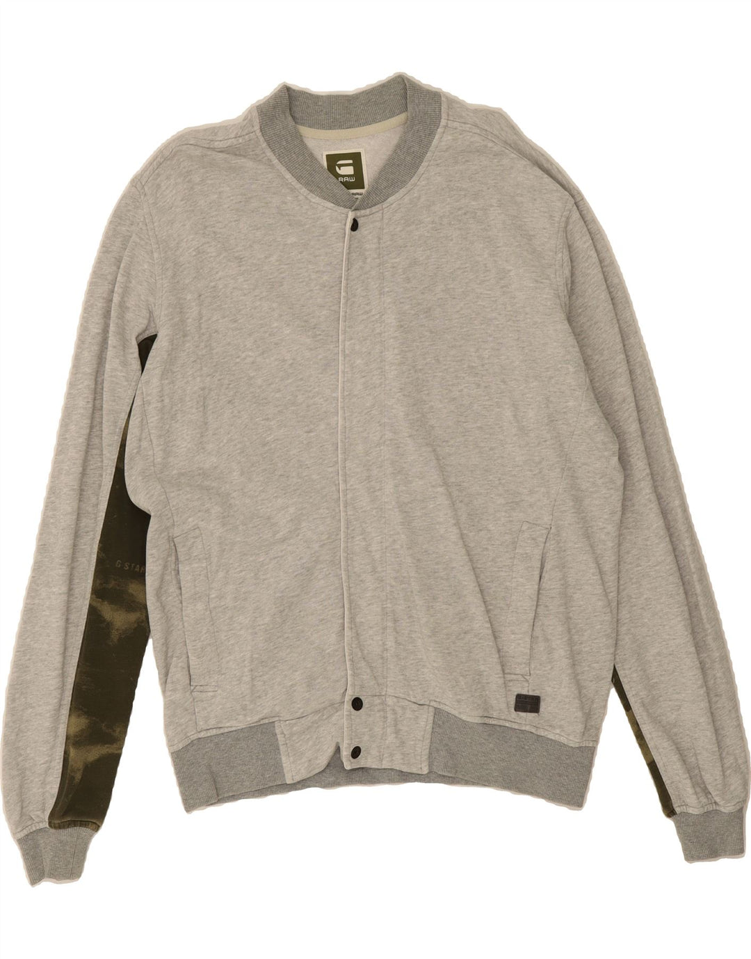 G-STAR Mens Varsity Jacket UK 42 XL Grey Camouflage Cotton Vintage G-Star and Second-Hand G-Star from Messina Hembry 