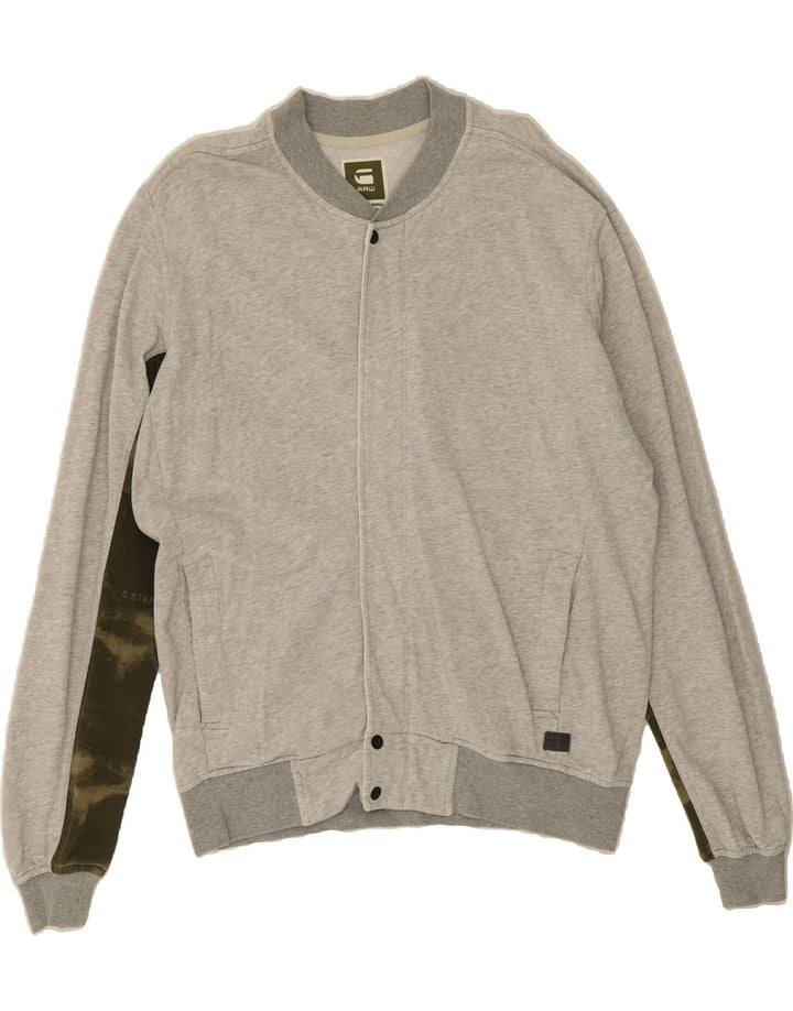 G-STAR Mens Varsity Jacket UK 42 XL Grey Camouflage Cotton Vintage G-Star and Second-Hand G-Star from Messina Hembry 