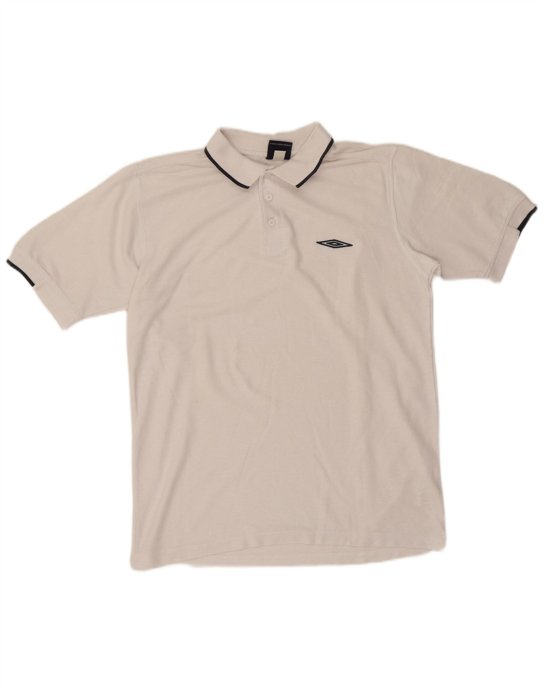 Męska koszulka polo Umbro, średni biały poliester