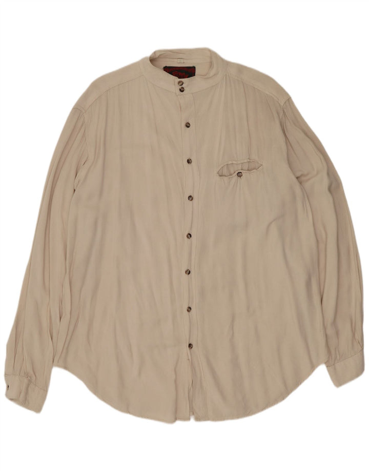 Koszula męska C&A rozmiar 43/44 XL, beżowa wiskoza