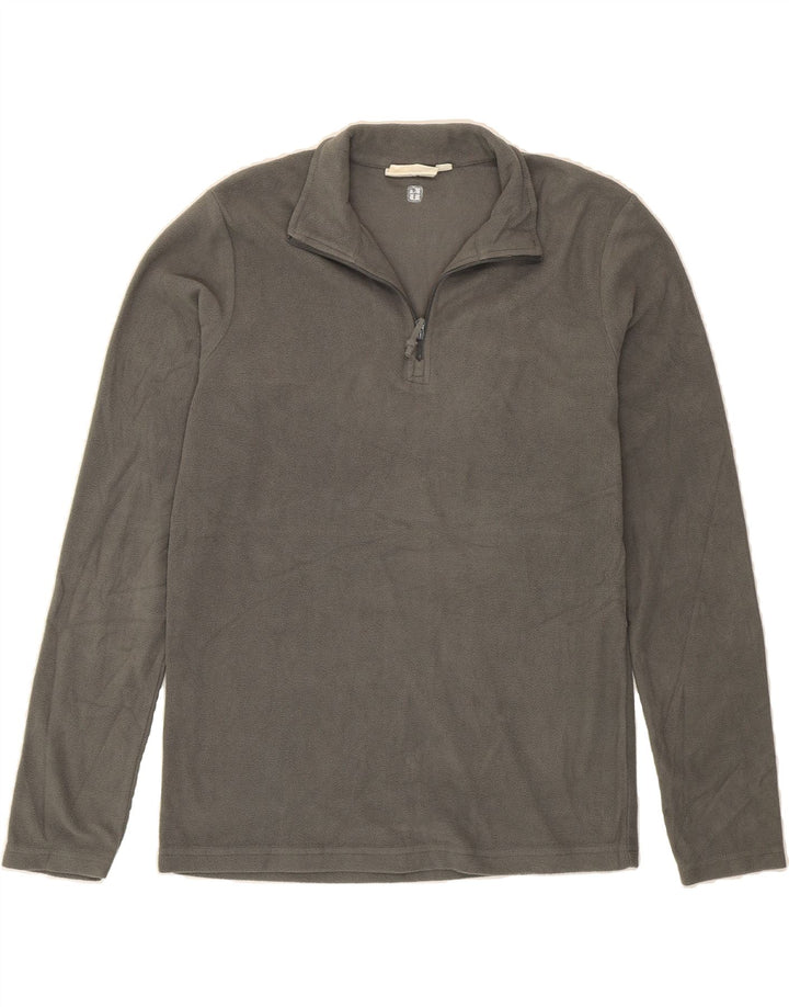 MOUNTAIN WAREHOUSE Mens Zip Neck Fleece Jumper XS Grey Polyester Vintage Mountain Warehouse and Second-Hand Mountain Warehouse from Messina Hembry 