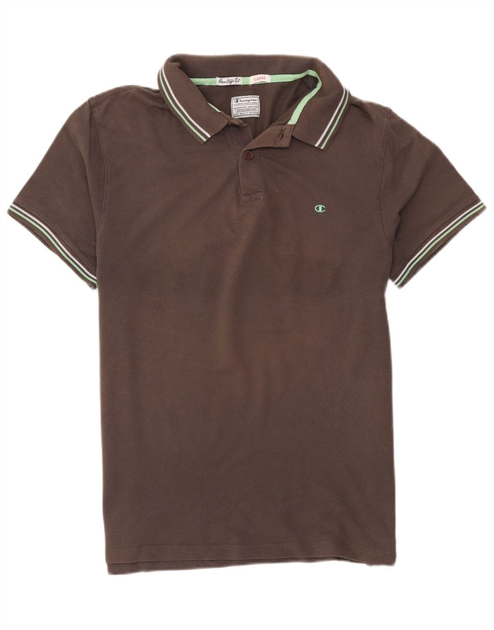 Męska koszulka polo Champion Heritage Fit, duża, szara