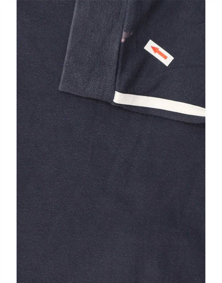 Adidas Męska bluza dresowa, duża, granatowa, bawełniana