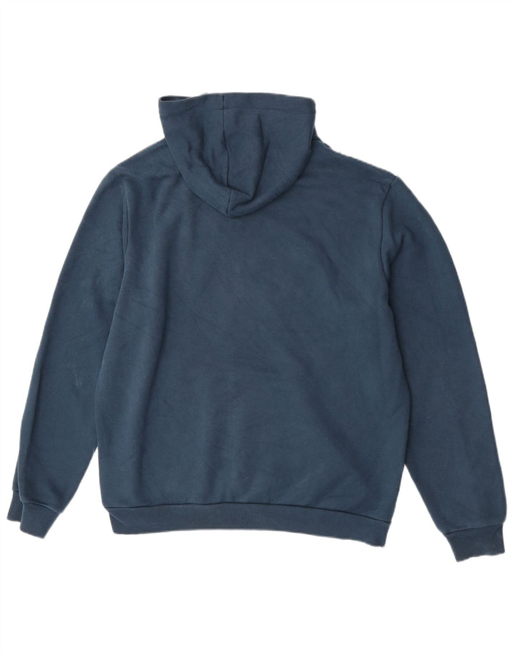 Męski sweter z kapturem Puma z grafiką, duży, niebieski, bawełniany