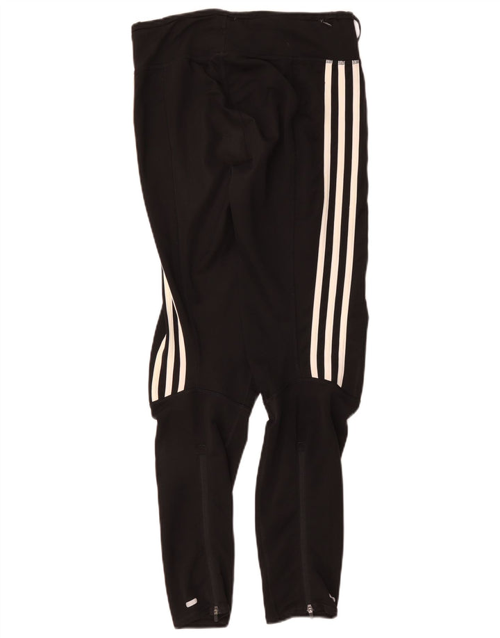 Damskie legginsy Adidas Response UK 10 Małe, czarne, poliestrowe sportowe