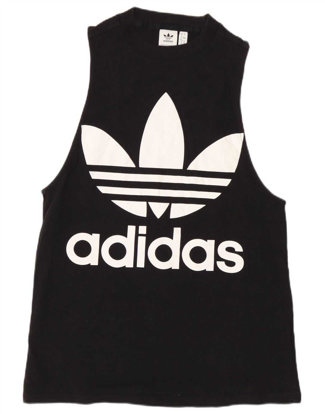 Damska kamizelka graficzna Adidas Top UK 12 Średnia czarna bawełna