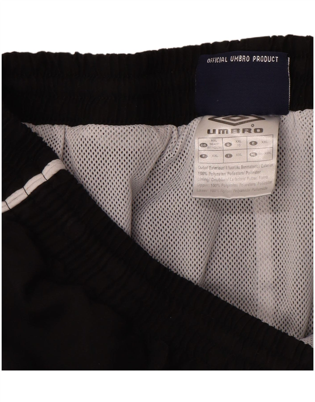 Męskie spodenki sportowe UMBRO Bermudy 2XL Czarny poliester