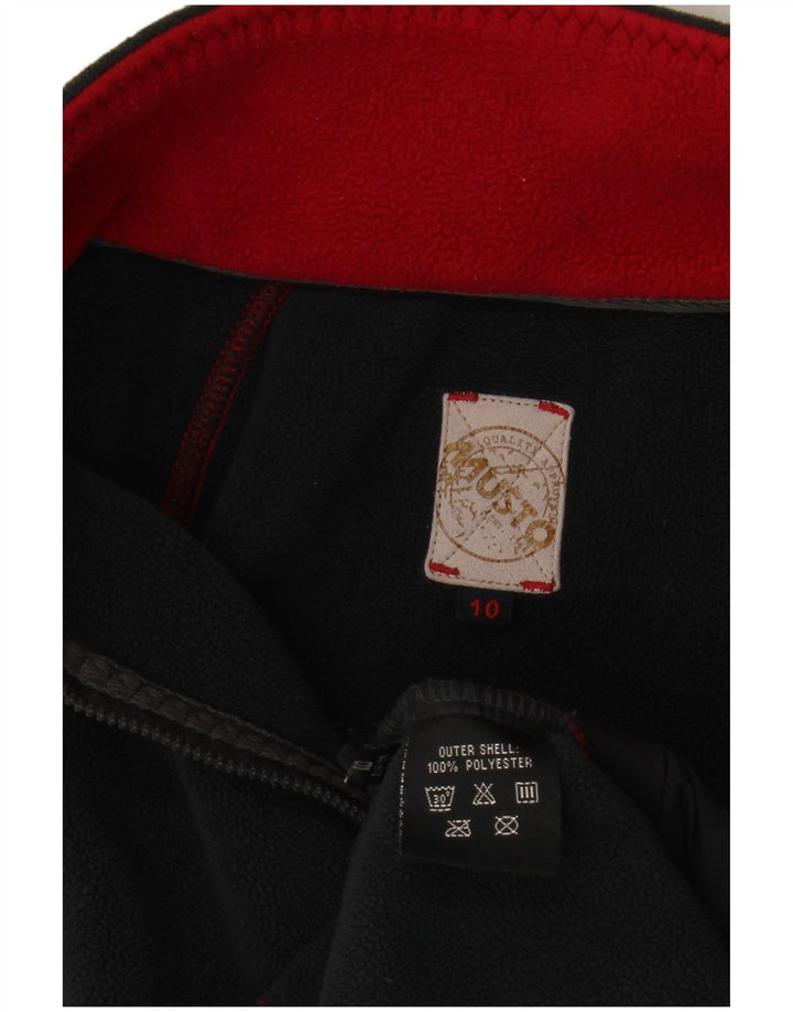 Damska kurtka polarowa Musto UK 10, mała, granatowa, z poliestru w blokach kolorów