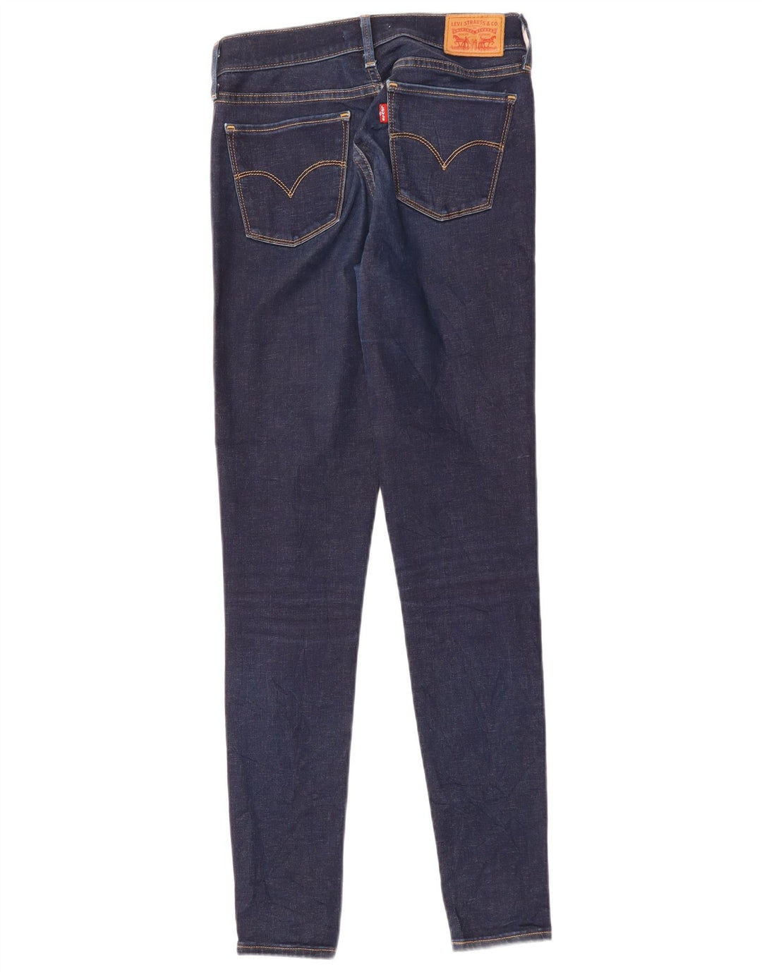 Damskie jeansy LEVI'S 710 Super Skinny W28 L30 Granatowa bawełna