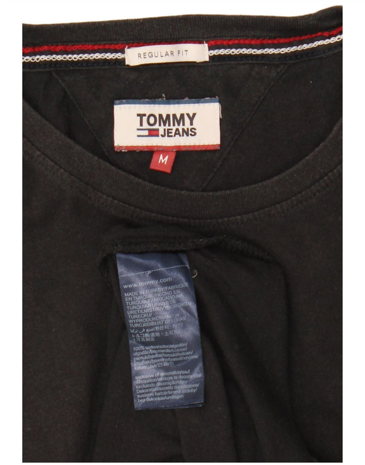 Męska koszulka T-shirt o regularnym kroju Tommy Hilfiger, średnia czarna bawełna