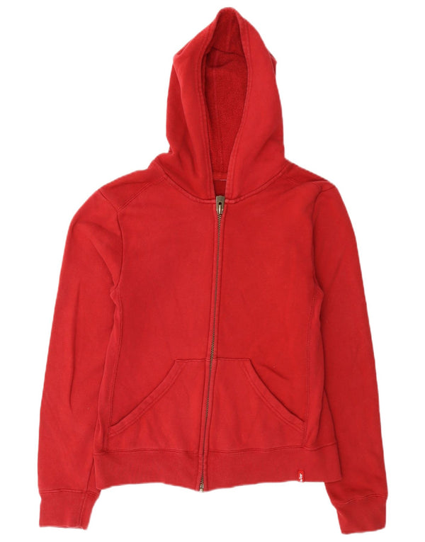 Damski sweter z kapturem i zamkiem błyskawicznym Levi's UK 10 Small Red