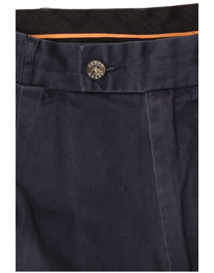 Męskie spodenki Chino Farah W34, duże, granatowe