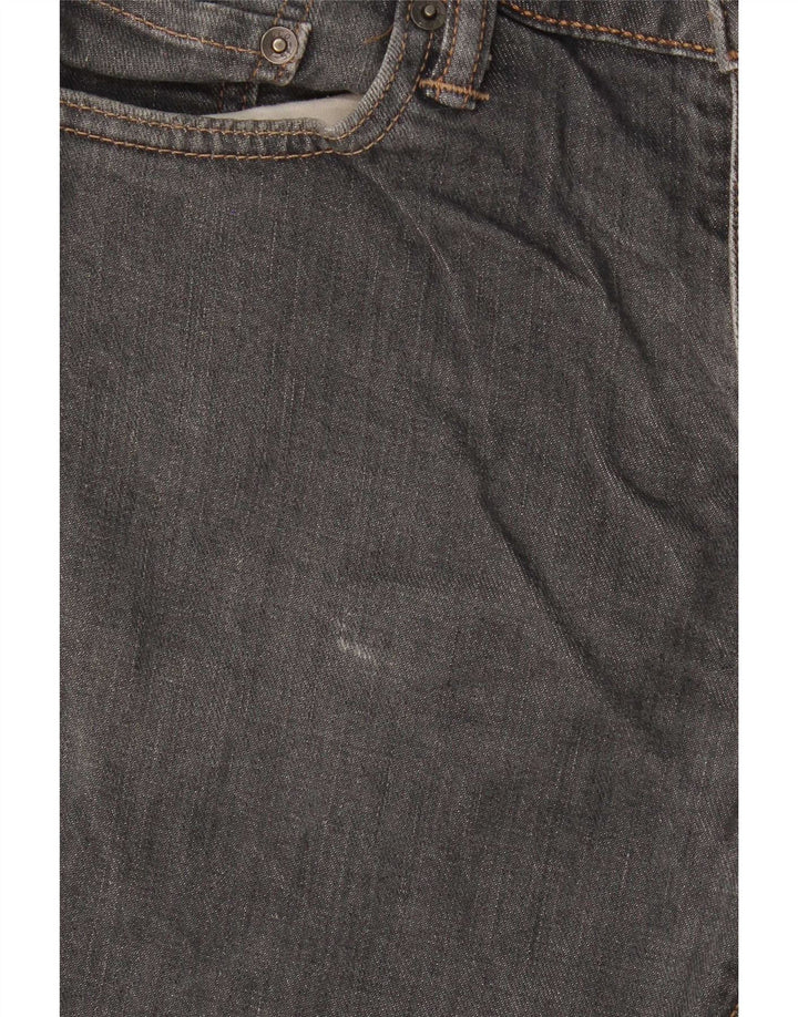 Męskie dżinsy Levi's 504 Straight W32 L30 Szara bawełna