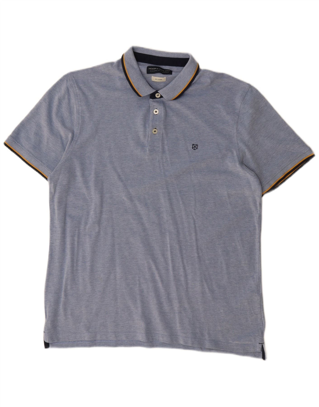 Męska koszulka polo Jack & Jones, 2XL, niebieska, bawełniana