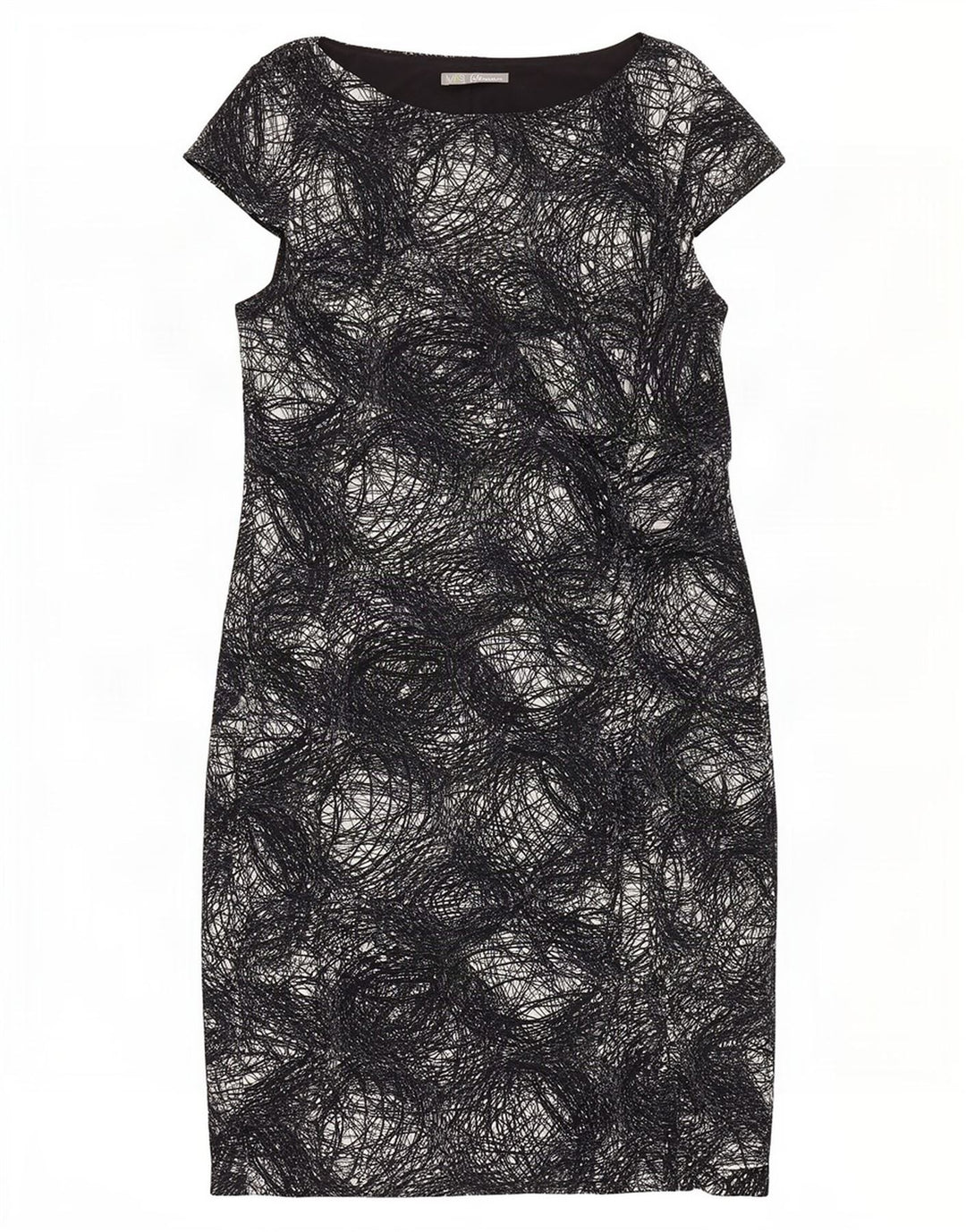 Marks & Spencer Damska sukienka z abstrakcyjnym wzorem UK 20 2XL czarna