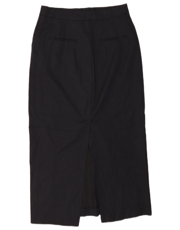 Zara Womens High Waist Maxi Skirt Large W30 Black