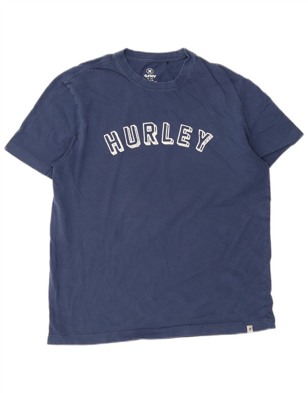 Męski T-shirt z grafiką Hurley, średni, granatowy, bawełniany