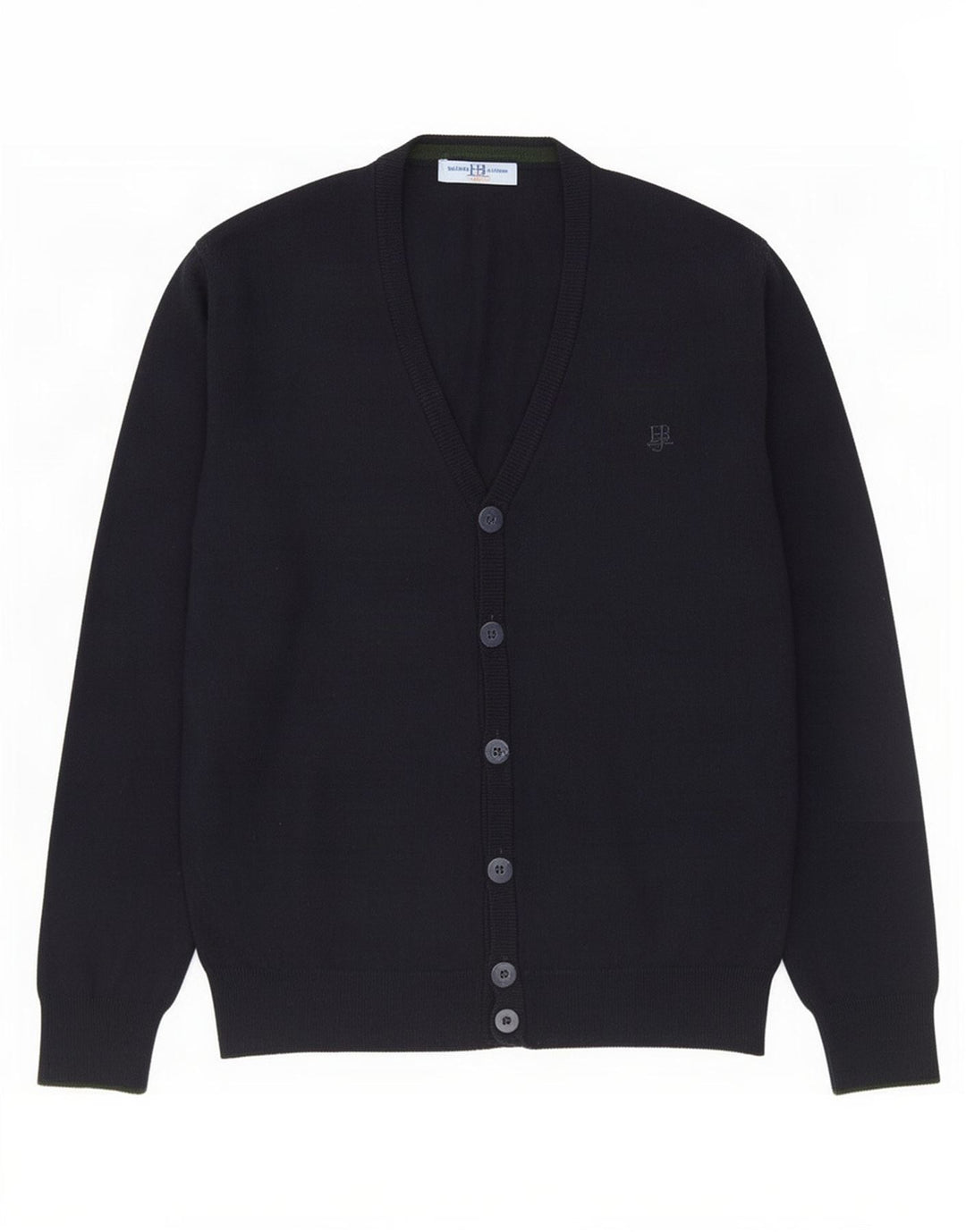 Harmont & Blaine Męski sweter rozpinany, duży, granatowy, wełniany