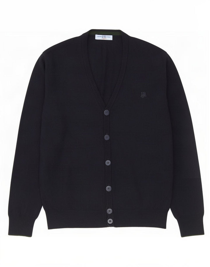 Harmont & Blaine Męski sweter rozpinany, duży, granatowy, wełniany