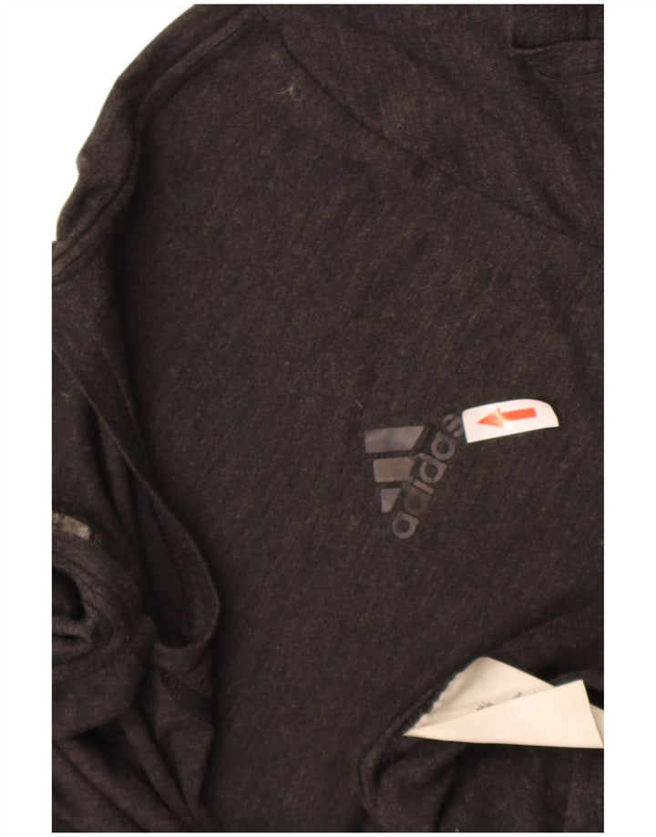 Adidas Męska koszulka Climalite Top, duża, szara, z poliestru