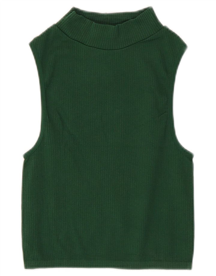 Damski top z krótkim rękawem Zara UK 4 XS Zielony