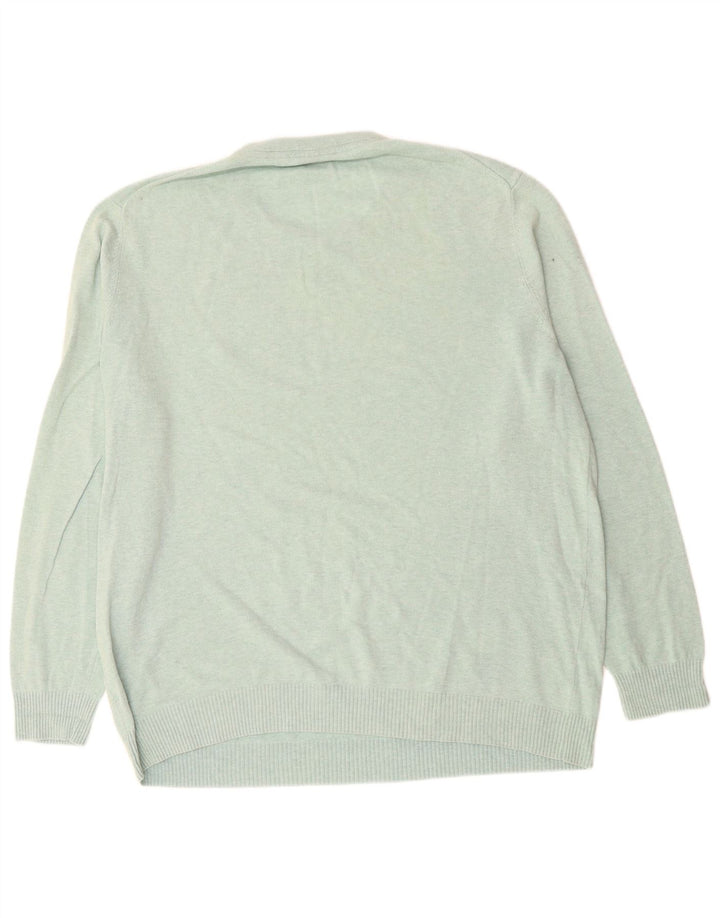 Męski sweter z okrągłym dekoltem LYLE & SCOTT 2XL, zielona bawełna