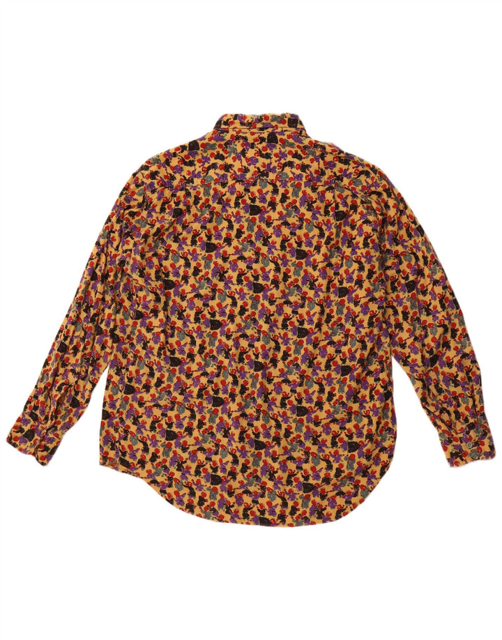 Koszula męska VINTAGE w abstrakcyjny wzór, mała, wielobarwna