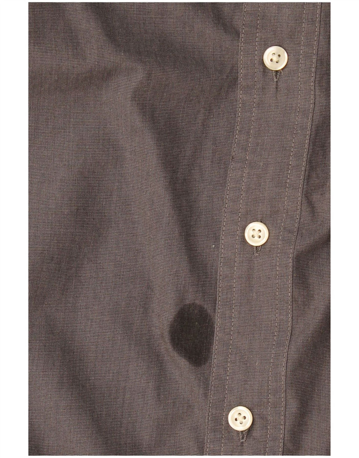 CHAPS Mens Shirt Large Grey Cotton