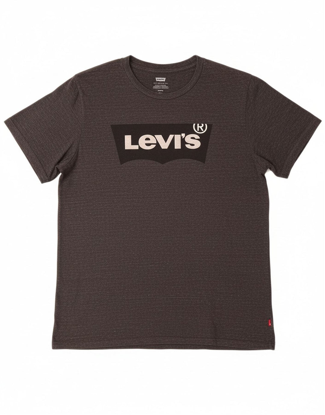 LEVI'S Mens Graphic T-Shirt Top Small Grey Cotton
