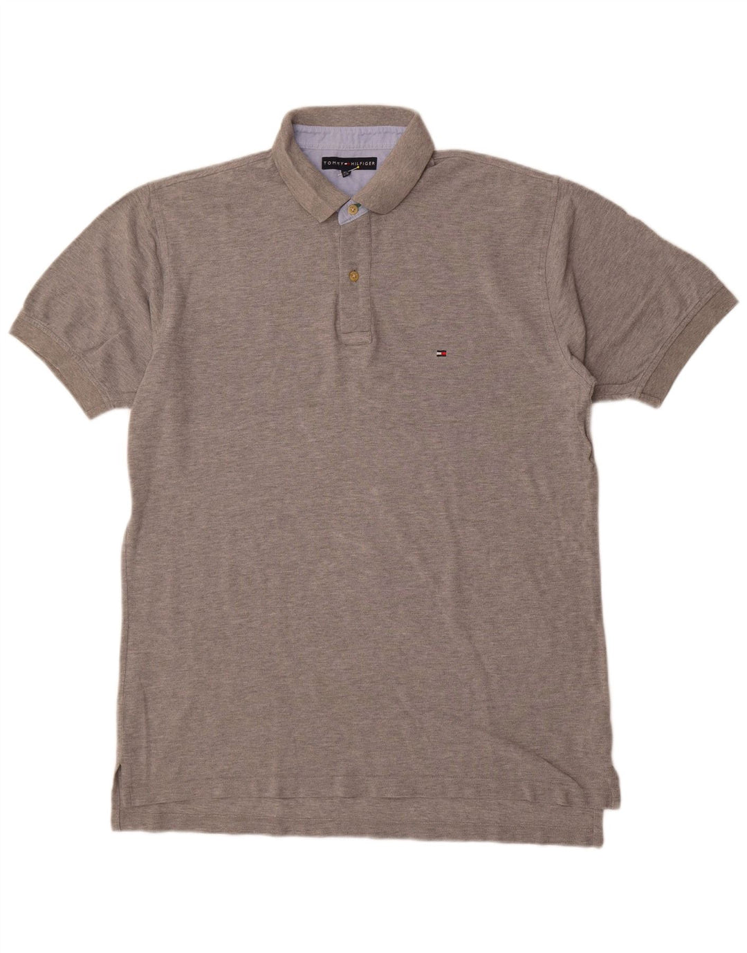 Męska koszulka polo Tommy Hilfiger XL, szara bawełna
