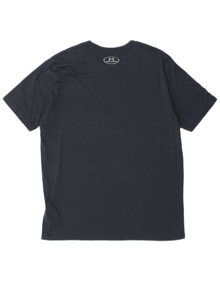 Męski T-shirt UNDER ARMOUR Heat Gear, duży, czarny, bawełniany