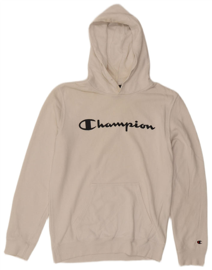 Męski sweter z kapturem Champion Graphic, średni biały