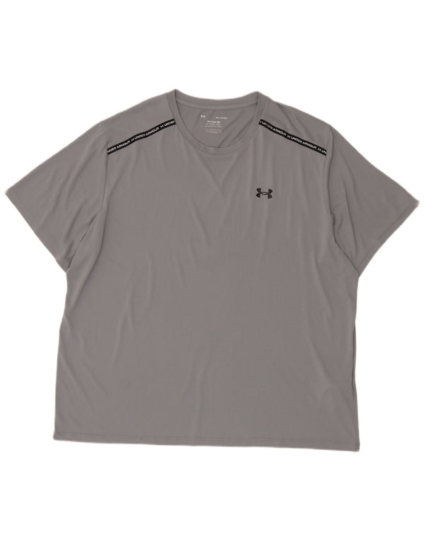 Męska koszulka z grafiką Under Armour 3XL, szary poliester