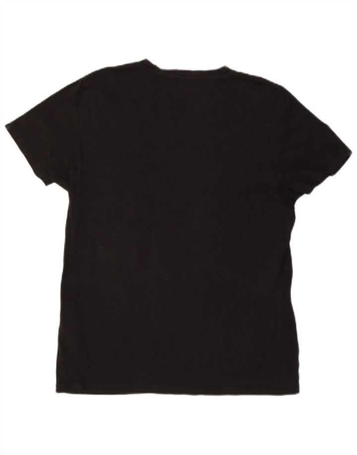 T-shirt męski Jack & Jones, średni czarny, bawełniany