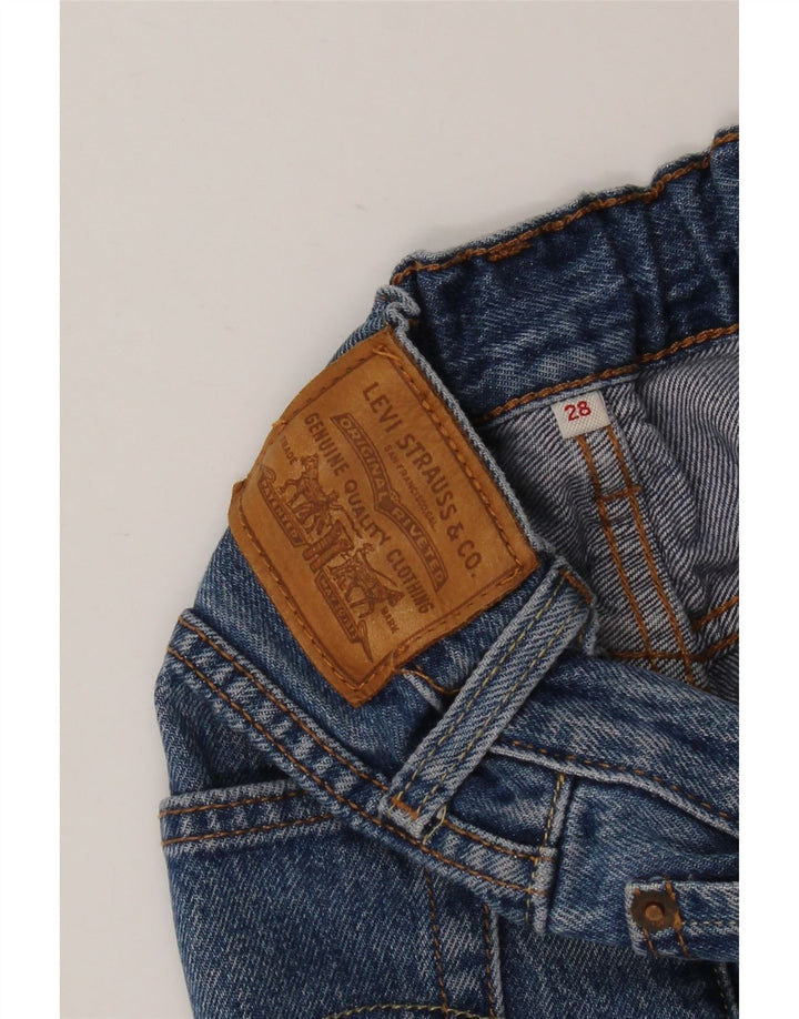 Damska mini spódniczka dżinsowa LEVI'S W28 Średni niebieski