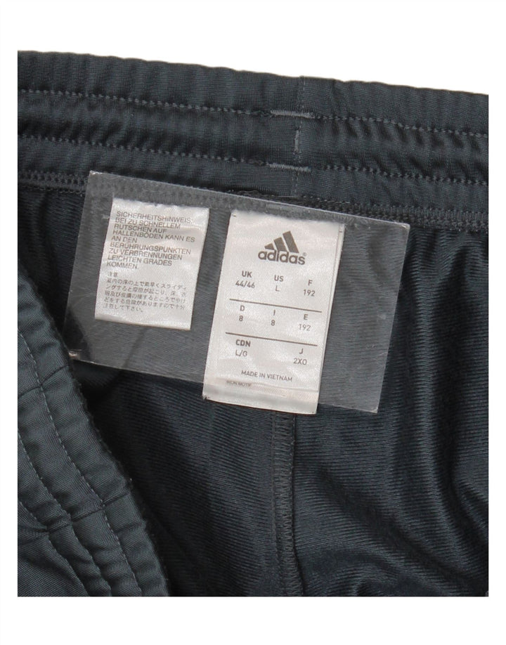 Męskie spodnie dresowe ADIDAS Joggers UK 44/46, duży, szary poliester