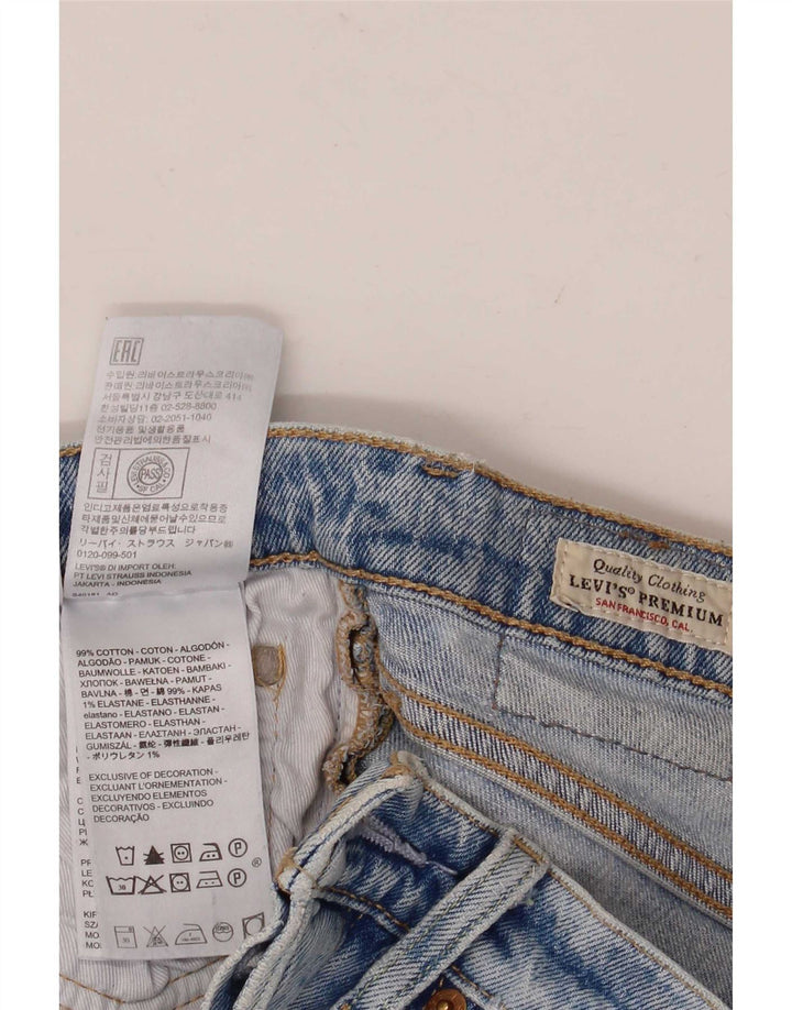 Damskie jeansy Levi's Slim W25 L30 Niebieskie bawełniane