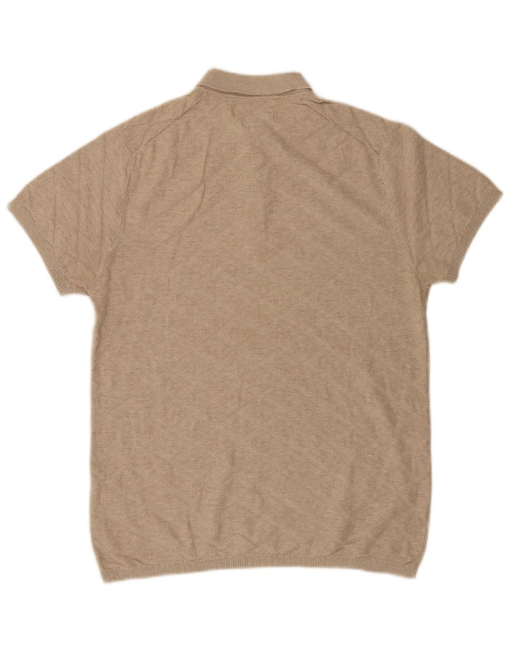 Męska koszulka polo Jack & Jones, duża, beżowa, bawełniana
