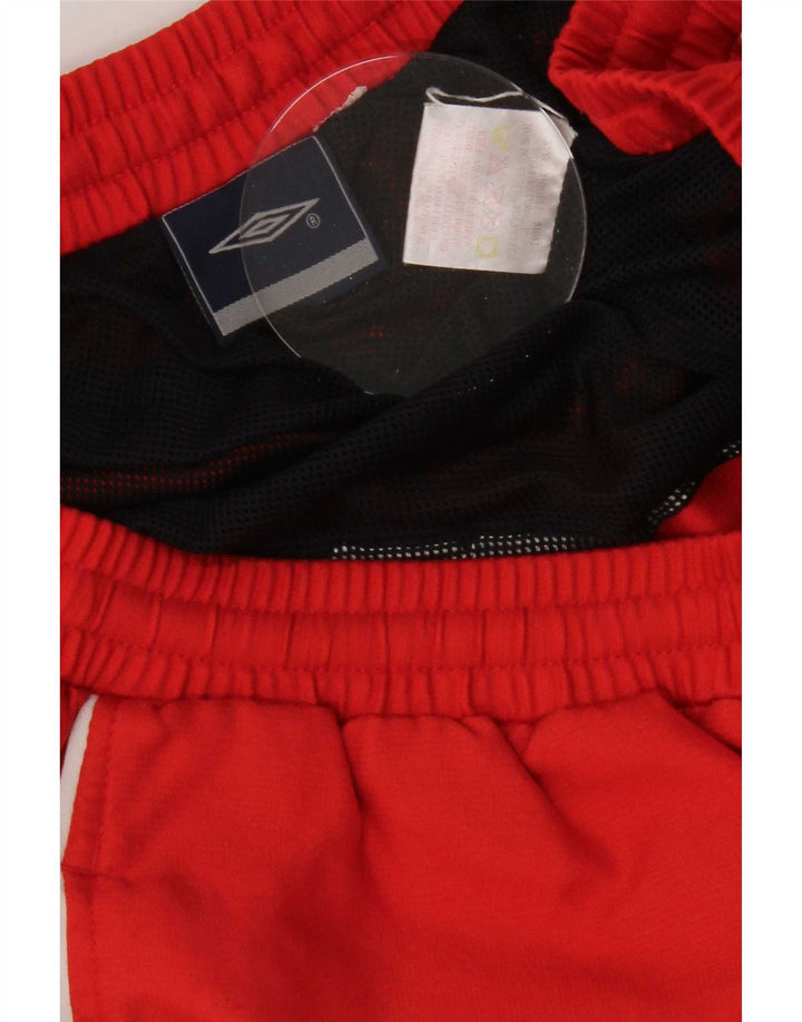Męskie spodenki sportowe Umbro XL, czerwone, poliestrowe