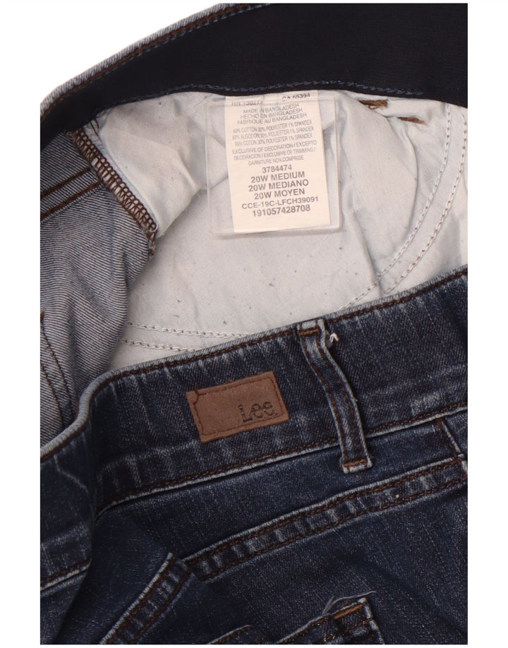 Damskie spodenki jeansowe LEE ze średnim stanem i regularnym krojem US 20 3XL W40, niebieska bawełna