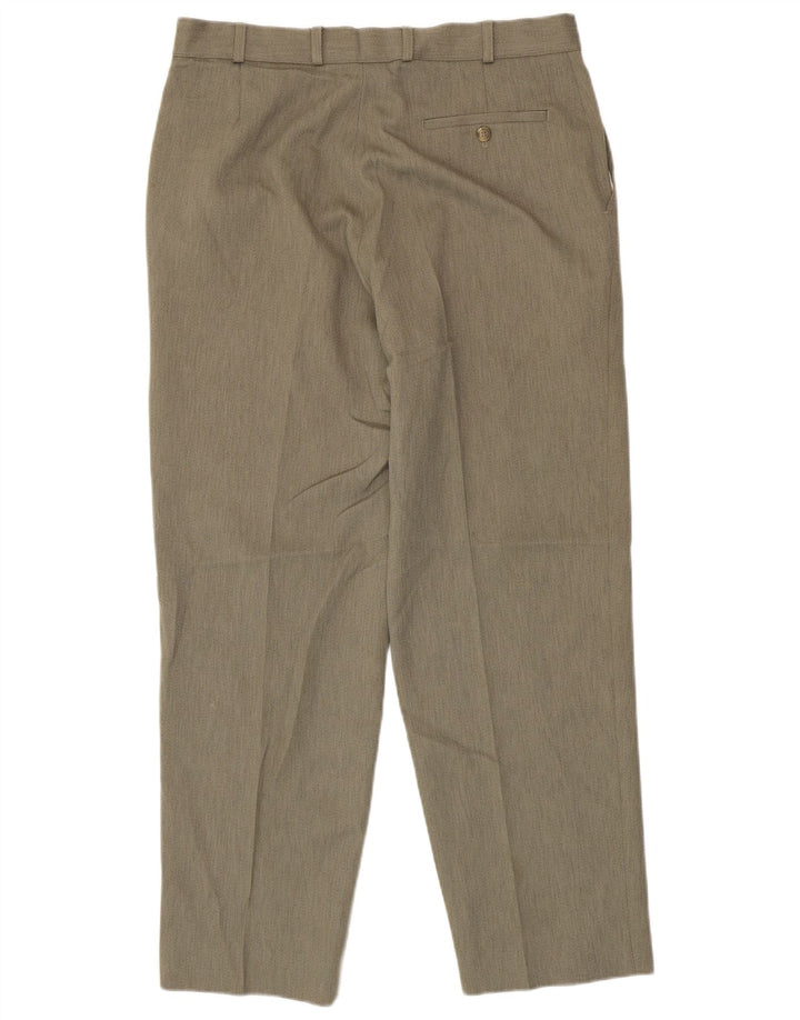 Męskie proste spodnie chino Marks & Spencer W36 L31 Szary poliester