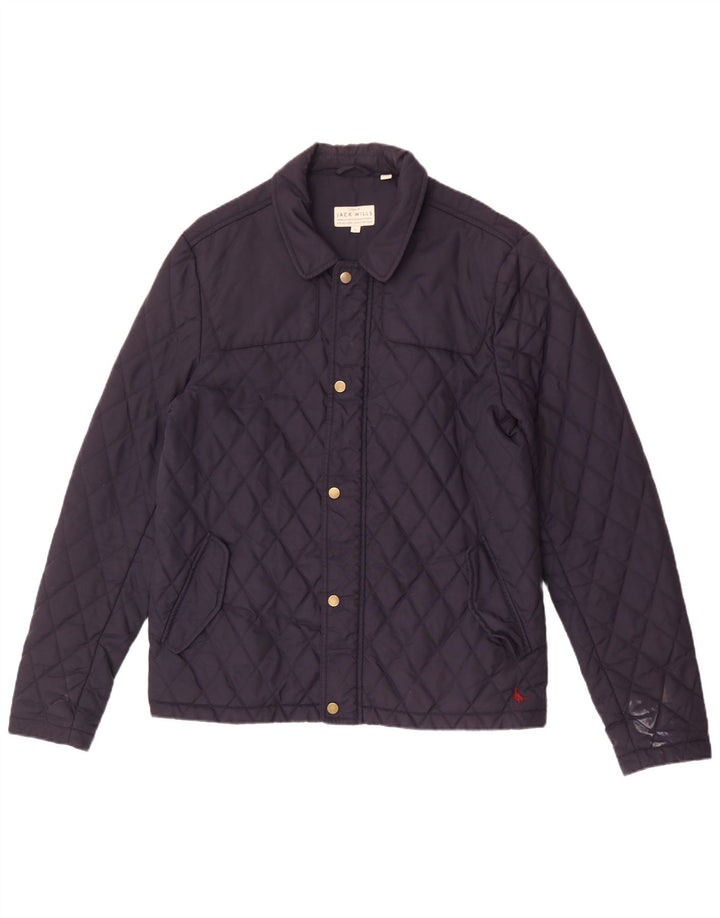 Męska pikowana kurtka Jack Wills UK 40, duża, granatowa, nylonowa