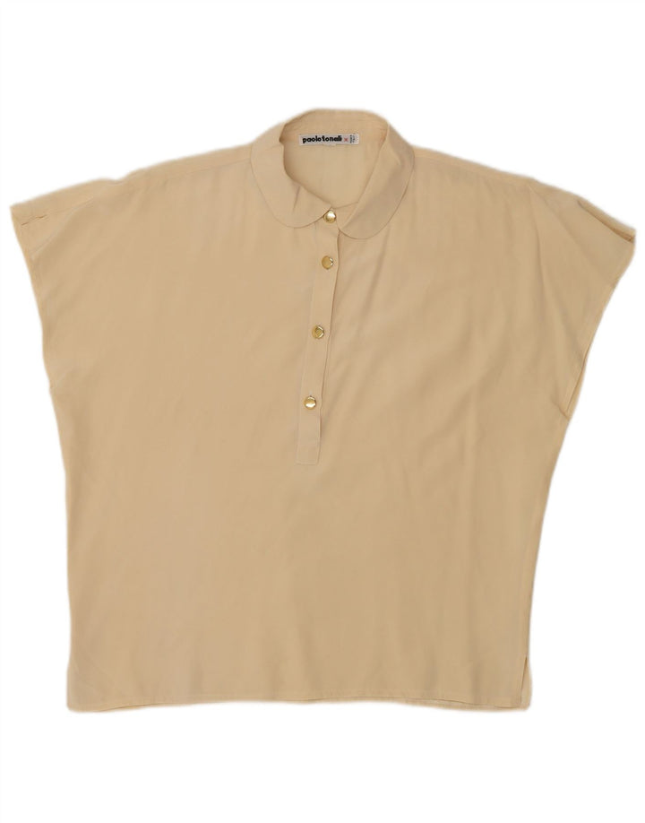 Damska bluzka oversize Paolo Tonali Top UK 10 Small Beige